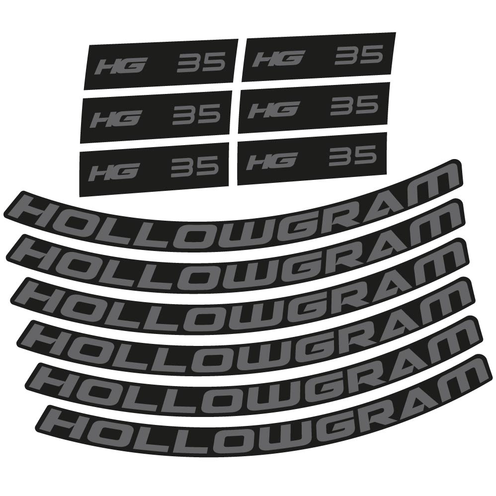 Autocollant Hollowgram HG 35, Roues Route 35mm, Autocollant Vélo vinyle