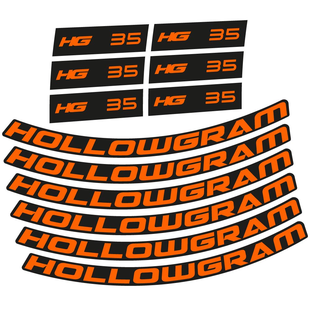 Autocollant Hollowgram HG 35, Roues Route 35mm, Autocollant Vélo vinyle