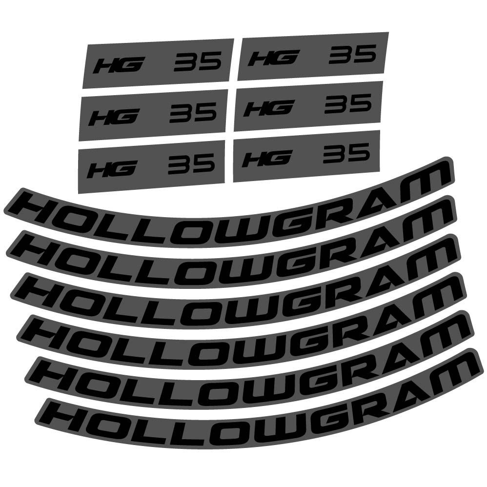 Autocollant Hollowgram HG 35, Roues Route 35mm, Autocollant Vélo vinyle