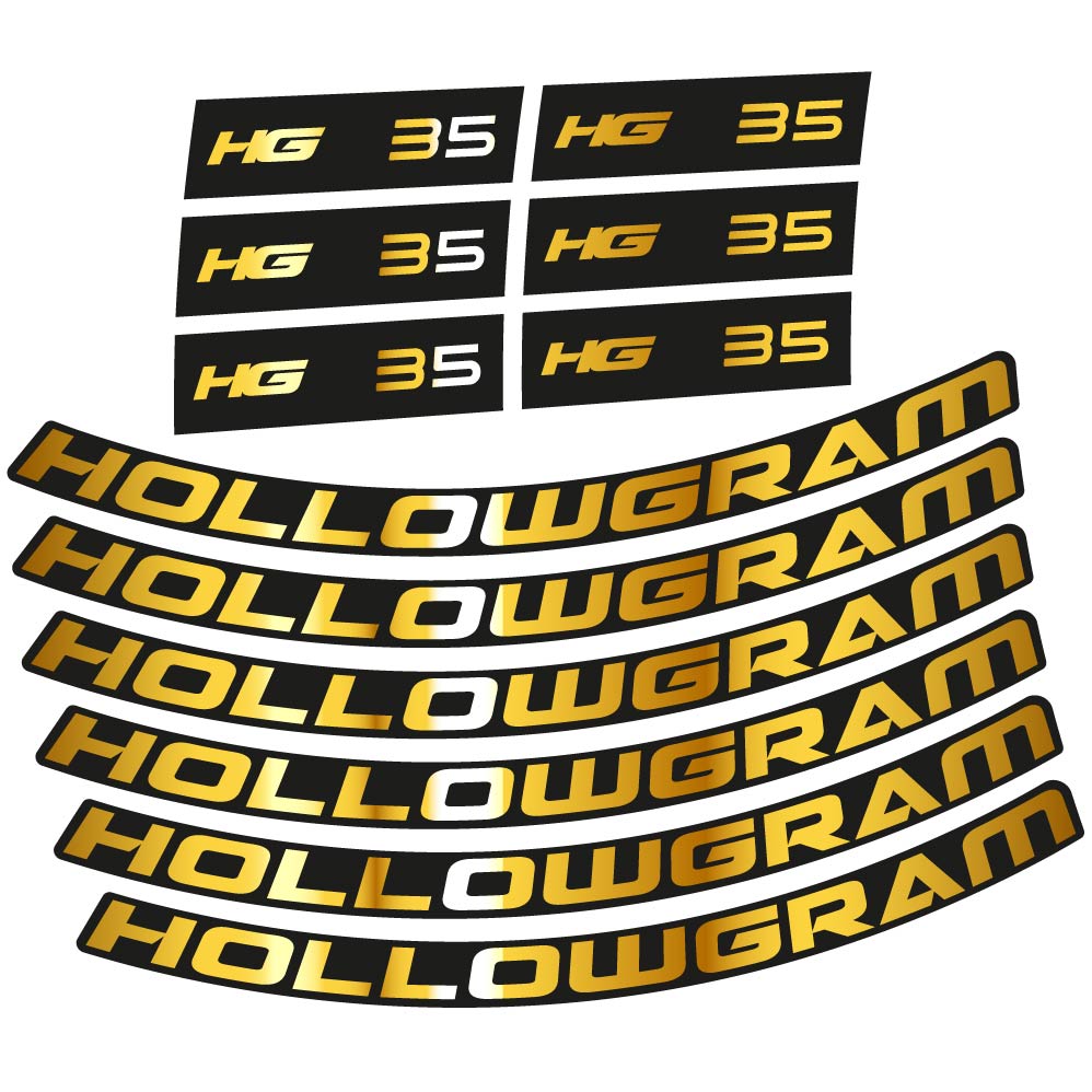 Autocollant Hollowgram HG 35, Roues Route 35mm, Autocollant Vélo vinyle