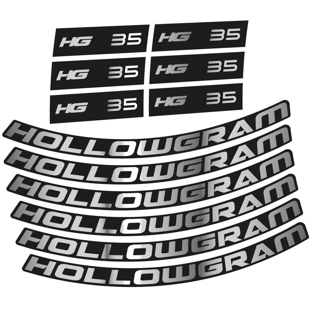Autocollant Hollowgram HG 35, Roues Route 35mm, Autocollant Vélo vinyle