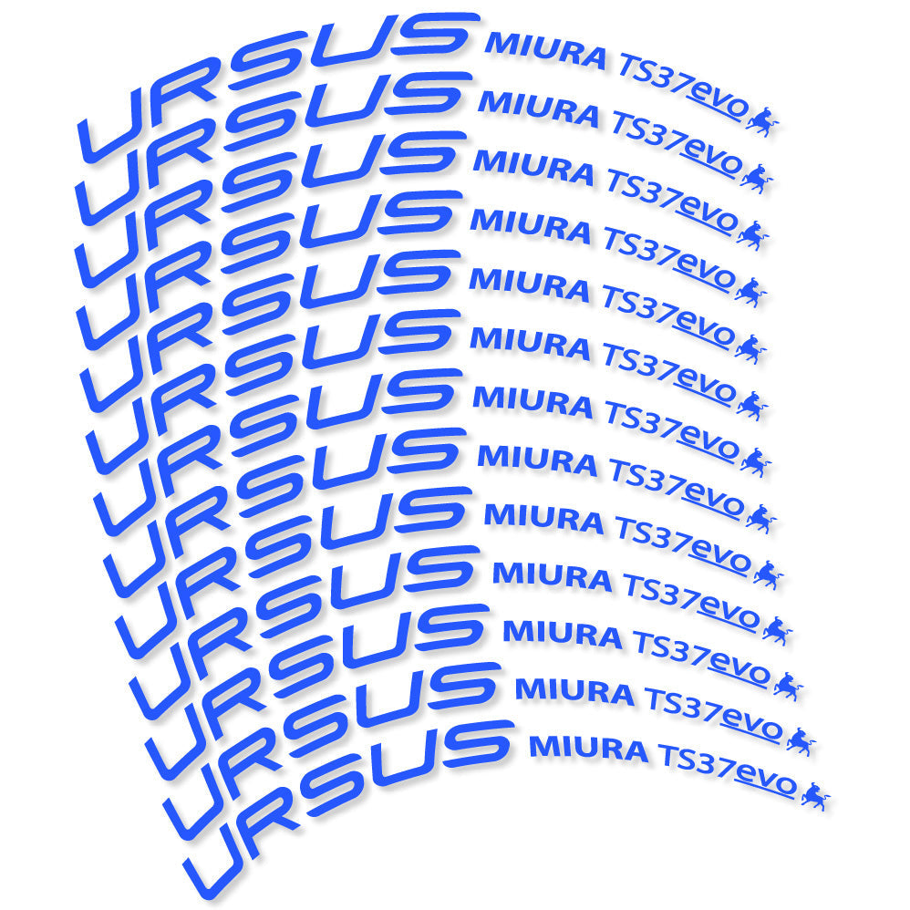 Autocollant Ursus Miura Ts37 Evo Disc, Roues Route 37 mm, Autocollant Vélo vinyle