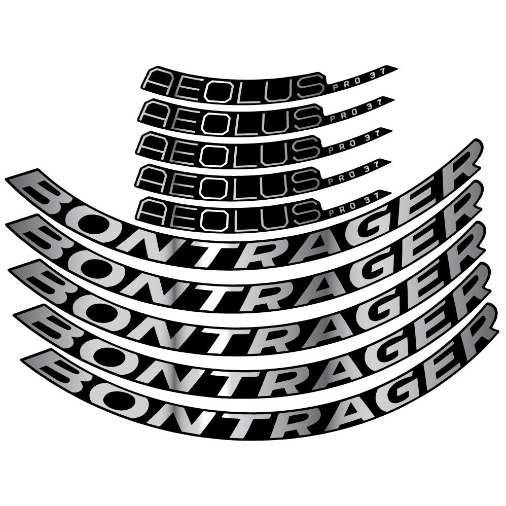 Autocollant Bontrager Aeolus Pro 37 Disc 2022, Roues Route 40 mm, Autocollant Vélo vinyle