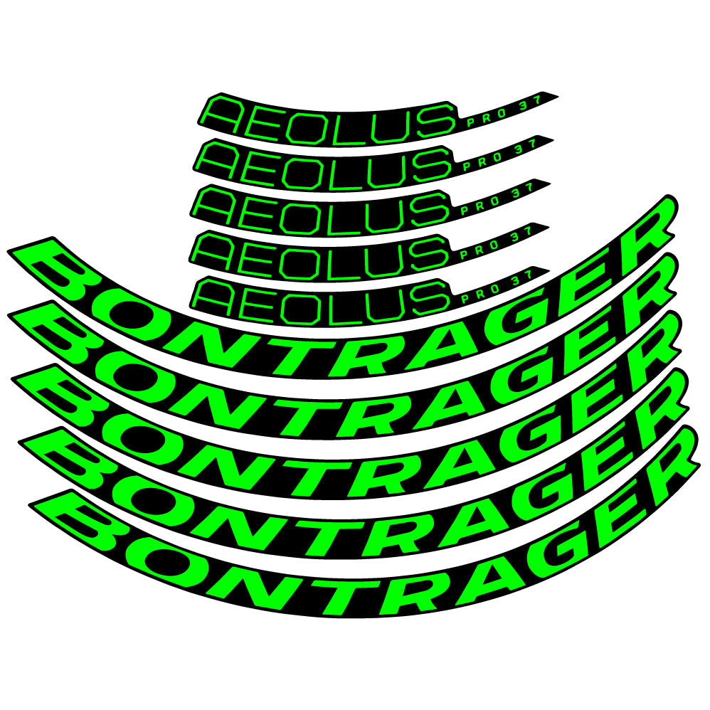 Autocollant Bontrager Aeolus Pro 37 Disc 2022, Roues Route 40 mm, Autocollant Vélo vinyle
