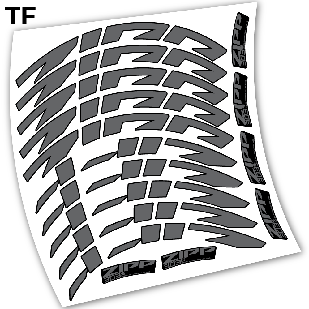 Autocollant Zipp 303 s 2021, Roues Route 40mm Vélos, autocollant vinyle