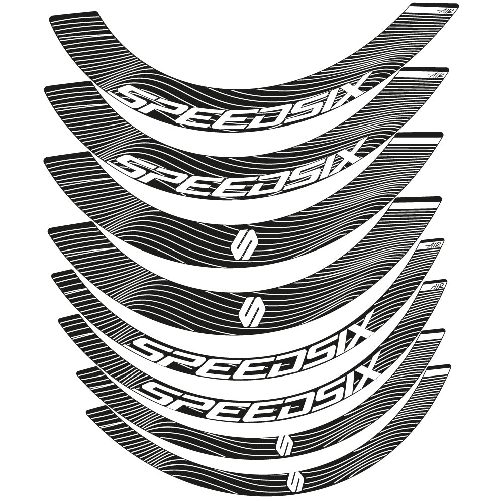 Autocollant Speedsix Air, Roues Route Vélos profil 40 et 65, autocollant vinyle