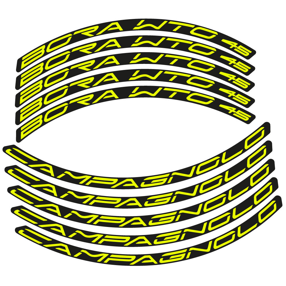 Autocollant Campagnolo Bora WTO 45, Roues Route 45 mm, Autocollant Vélo vinyle
