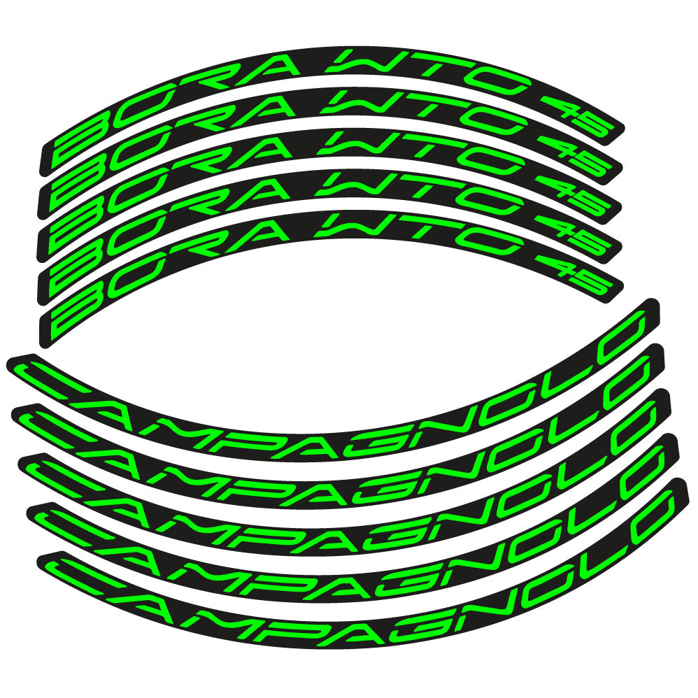 Autocollant Campagnolo Bora WTO 45, Roues Route 45 mm, Autocollant Vélo vinyle