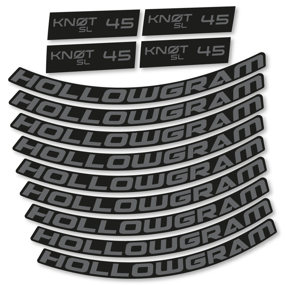 Autocollant Hollowgram Knot SL 45, Roues Route 45 mm, Autocollant Vélo vinyle