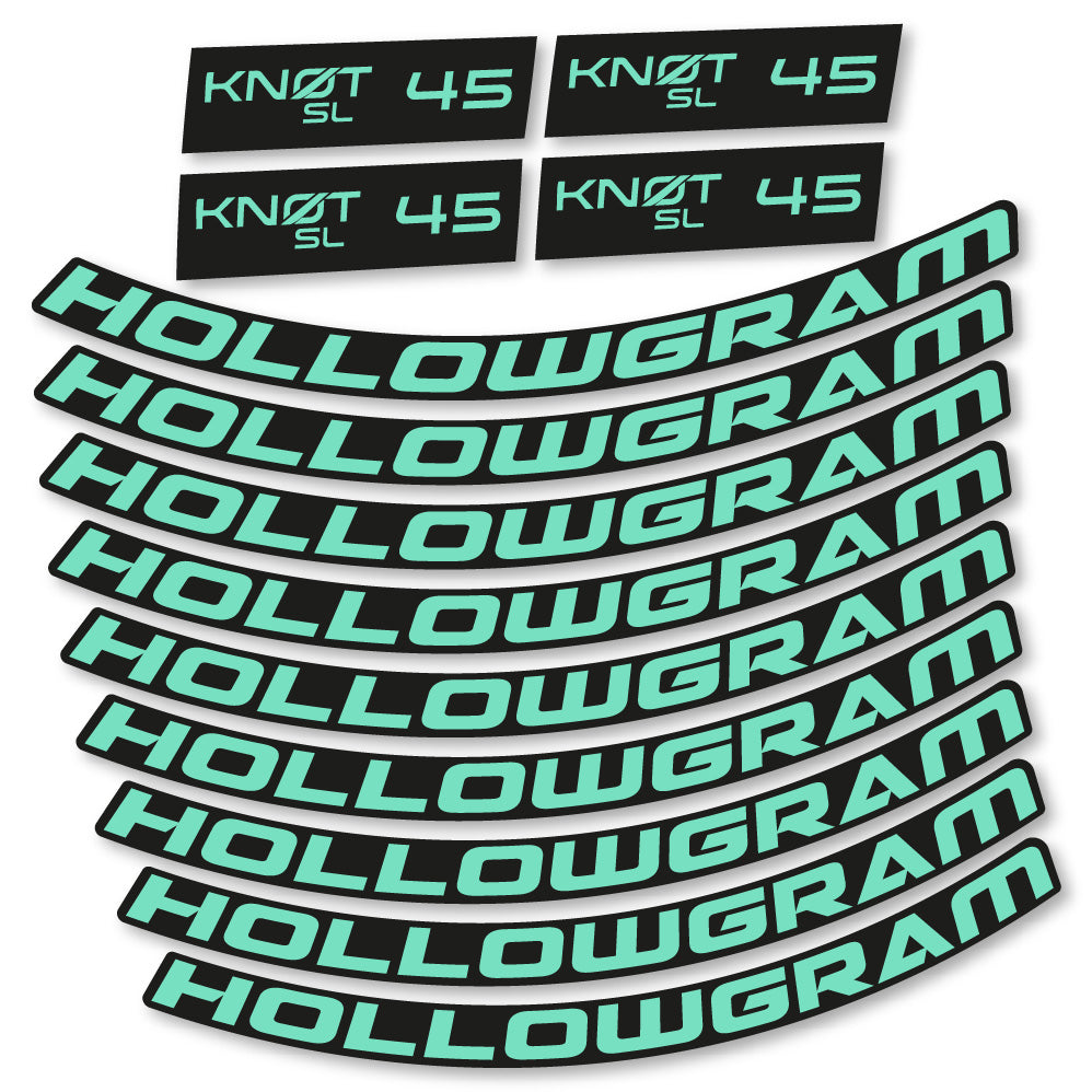Autocollant Hollowgram Knot SL 45, Roues Route 45 mm, Autocollant Vélo vinyle