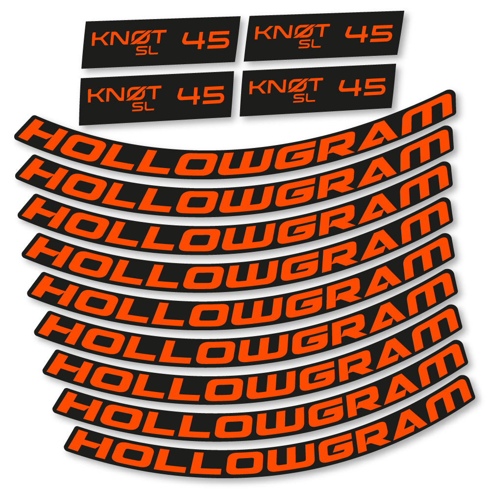 Autocollant Hollowgram Knot SL 45, Roues Route 45 mm, Autocollant Vélo vinyle