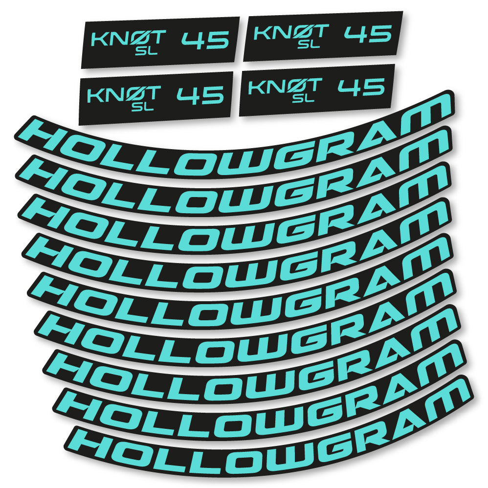 Autocollant Hollowgram Knot SL 45, Roues Route 45 mm, Autocollant Vélo vinyle