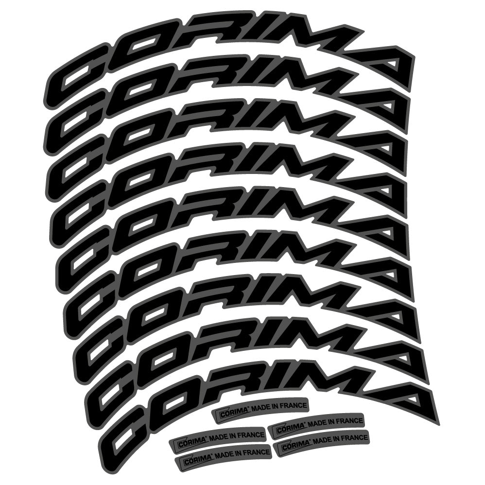 Autocollant Corima 47 WS, Roues Route 47 mm, Autocollant Vélo vinyle