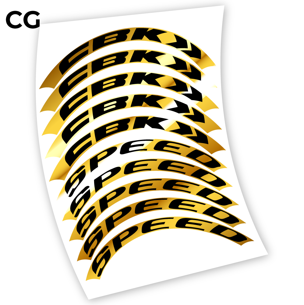 Autocollant, CBK Speed, Mountain Wheel Vélos profil 50 Autocollant Vinyle