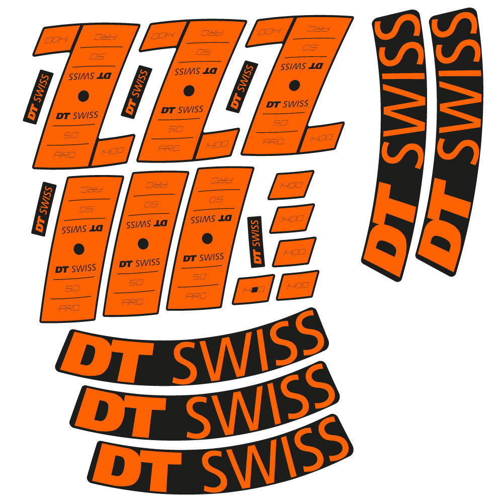 Autocollant vinyle personnalisé compatible avec les roues DT Swiss ARC 1400 DB 50 – 50 mm