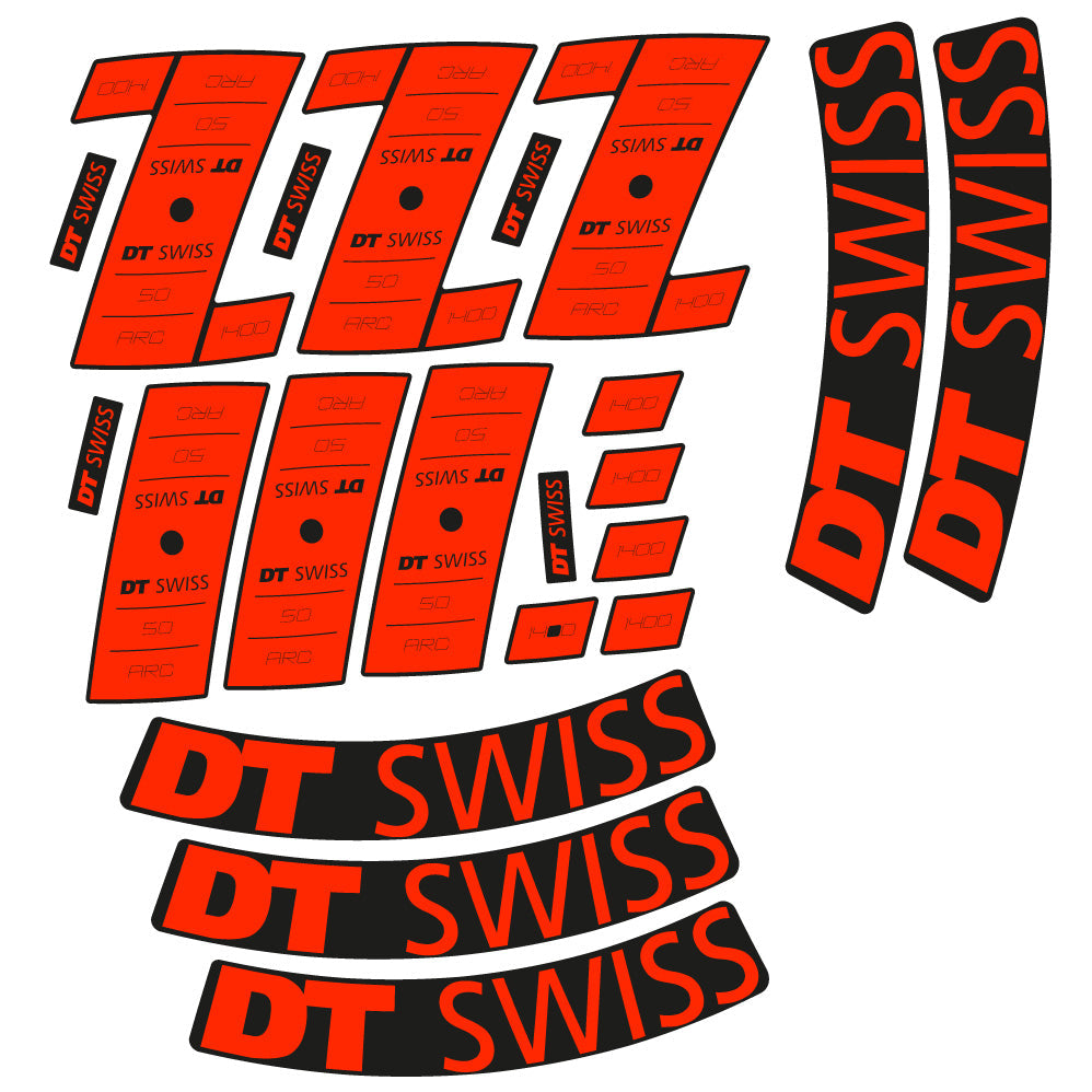 Autocollant vinyle personnalisé compatible avec les roues DT Swiss ARC 1400 DB 50 – 50 mm