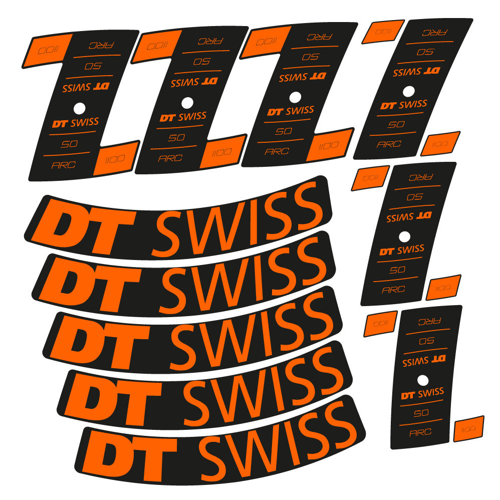 Autocollant DT Swiss ARC 1100 Dicut DB, Roues Route 50mm, Autocollant Vélo vinyle
