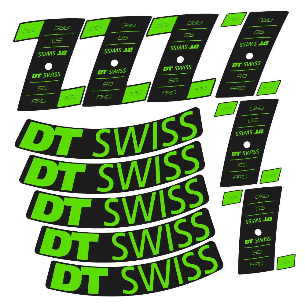 Autocollant DT Swiss ARC 1100 Dicut DB, Roues Route 50mm, Autocollant Vélo vinyle