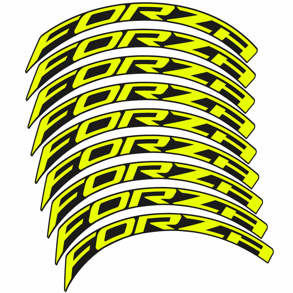 Autocollant Forza, Roues Route 50, Autocollant Vélo vinyle