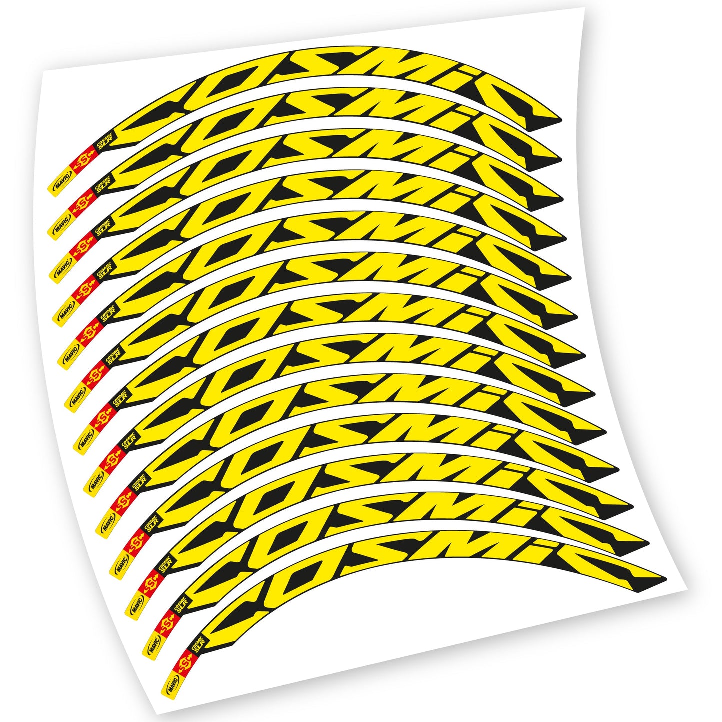 Autocollant Roues Route, Mavic Cosmic Carbone SLR, Vélo Vinyle