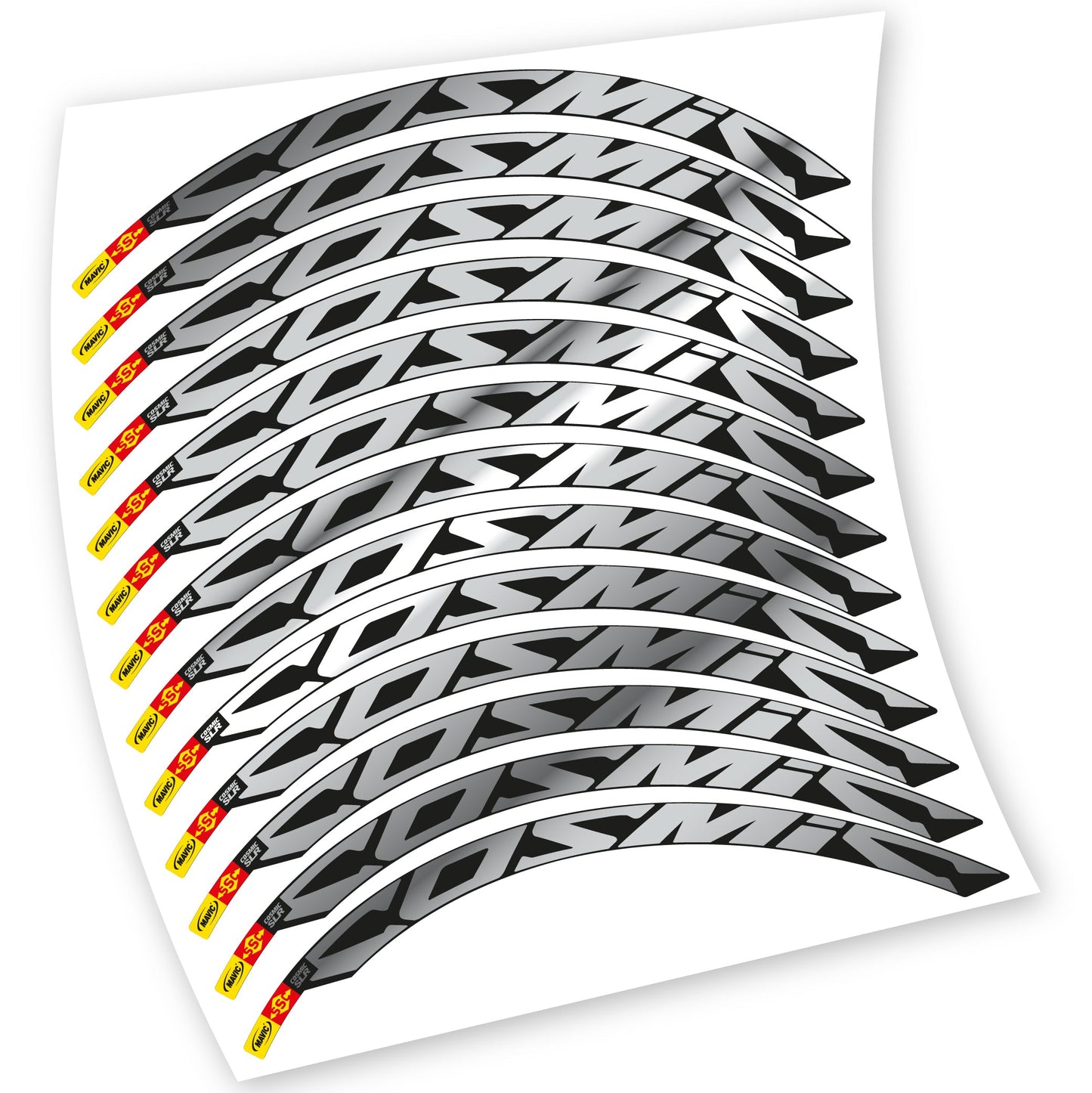 Autocollant Roues Route, Mavic Cosmic Carbone SLR, Vélo Vinyle