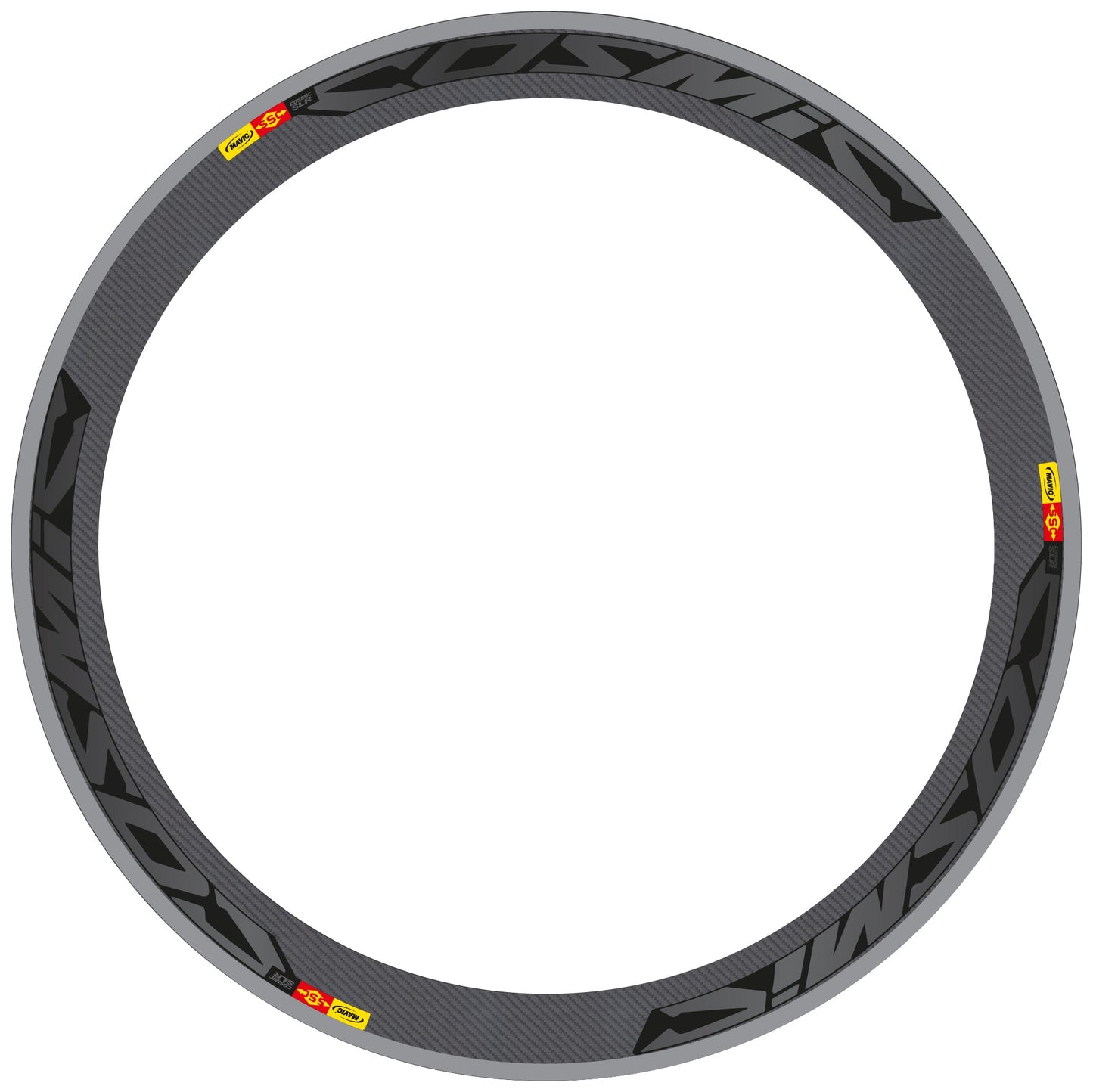 Autocollant Roues Route, Mavic Cosmic Carbone SLR, Vélo Vinyle