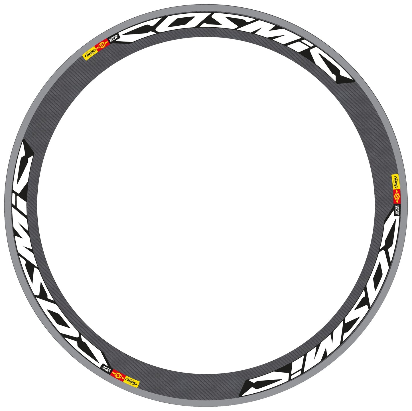 Autocollant Roues Route, Mavic Cosmic Carbone SLR, Vélo Vinyle