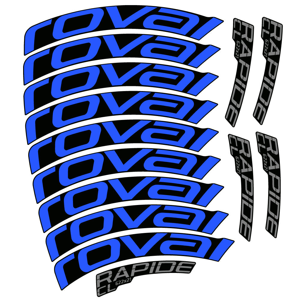 Autocollant Roval Rapide CL, Roues Route 50mm, Autocollant Vélo vinyle