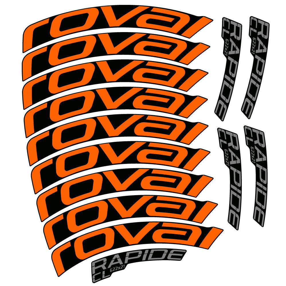 Autocollant Roval Rapide CL, Roues Route 50mm, Autocollant Vélo vinyle