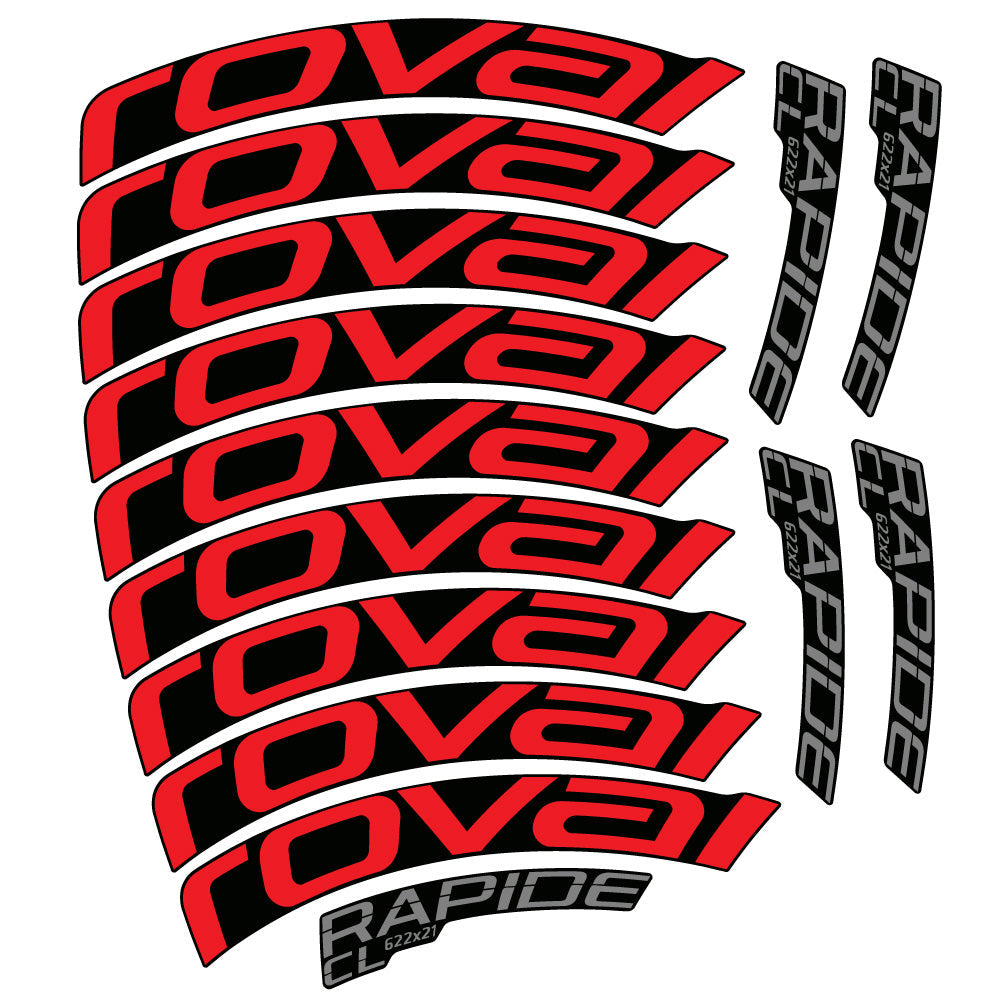 Autocollant Roval Rapide CL, Roues Route 50mm, Autocollant Vélo vinyle