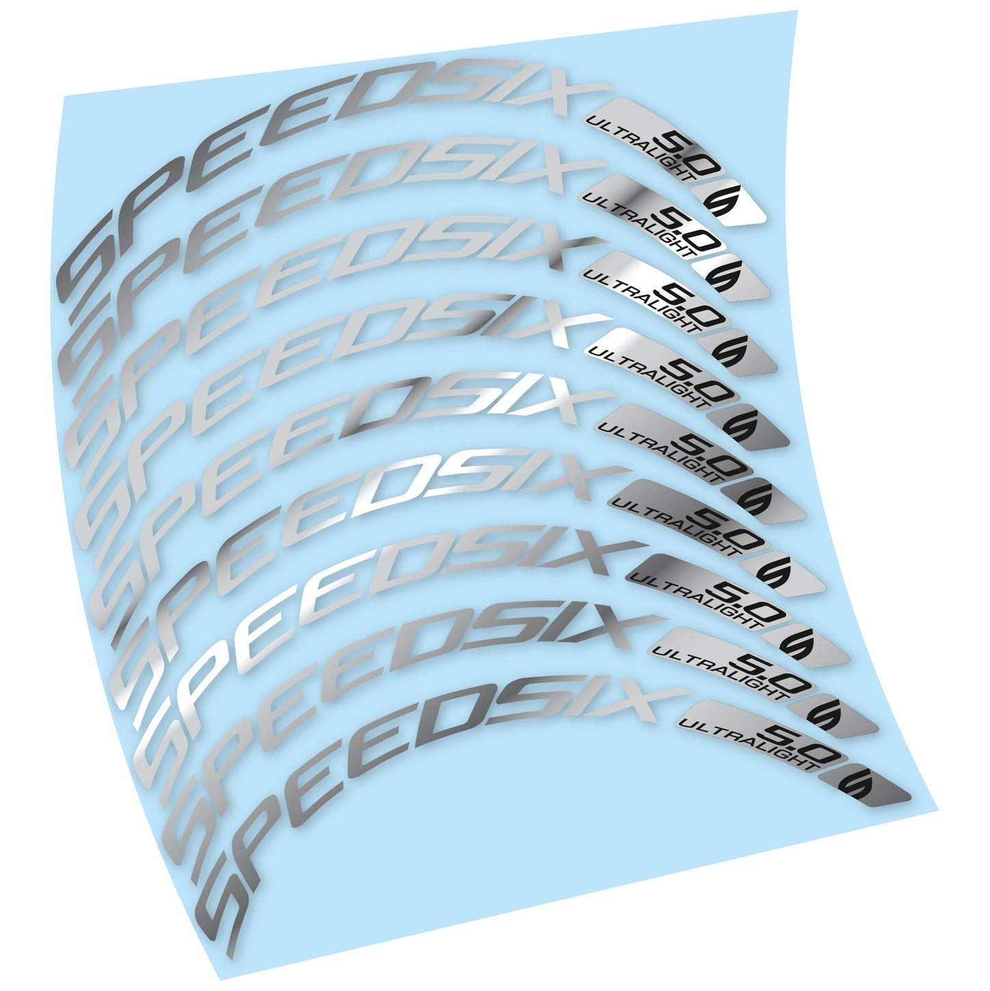 Autocollant Roues Route Speedsix Ultralight 5.0, Autocollant Vélo Vinyle