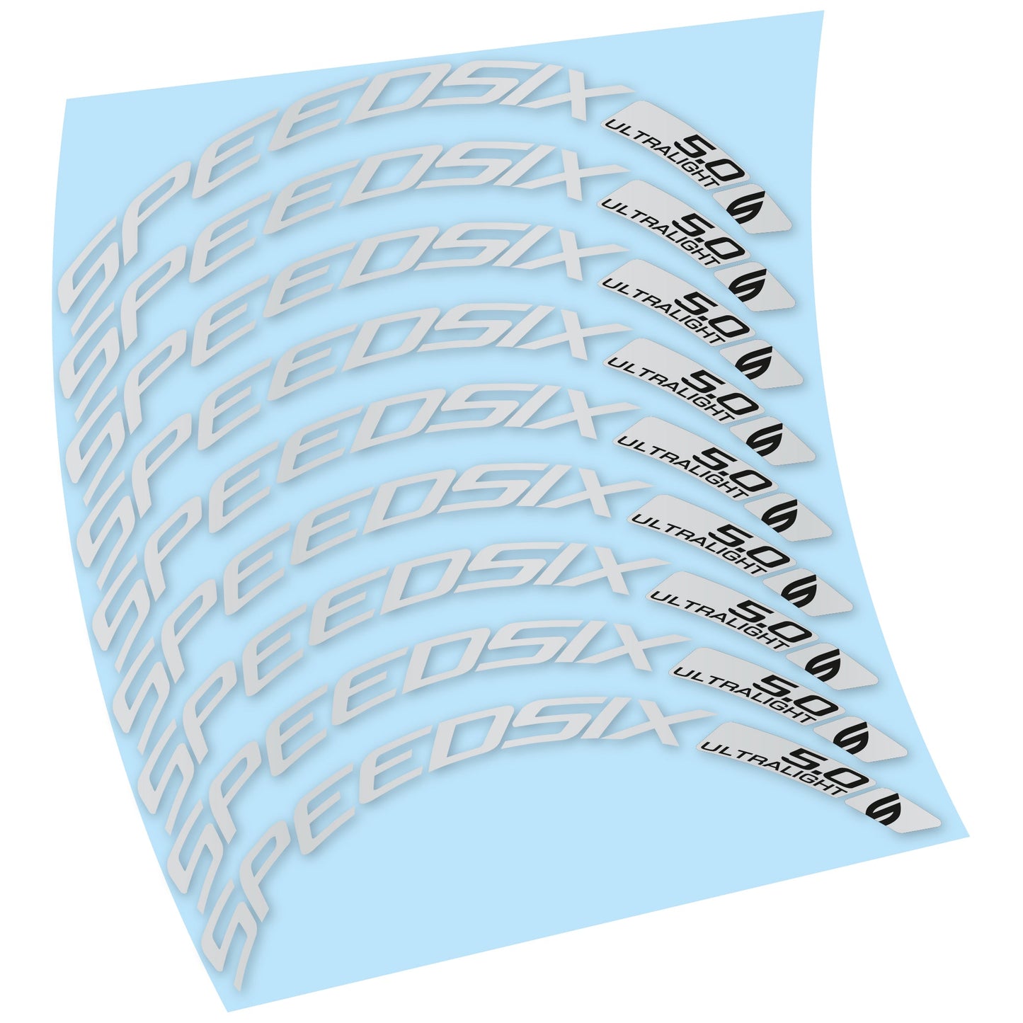 Autocollant Roues Route Speedsix Ultralight 5.0, Autocollant Vélo Vinyle