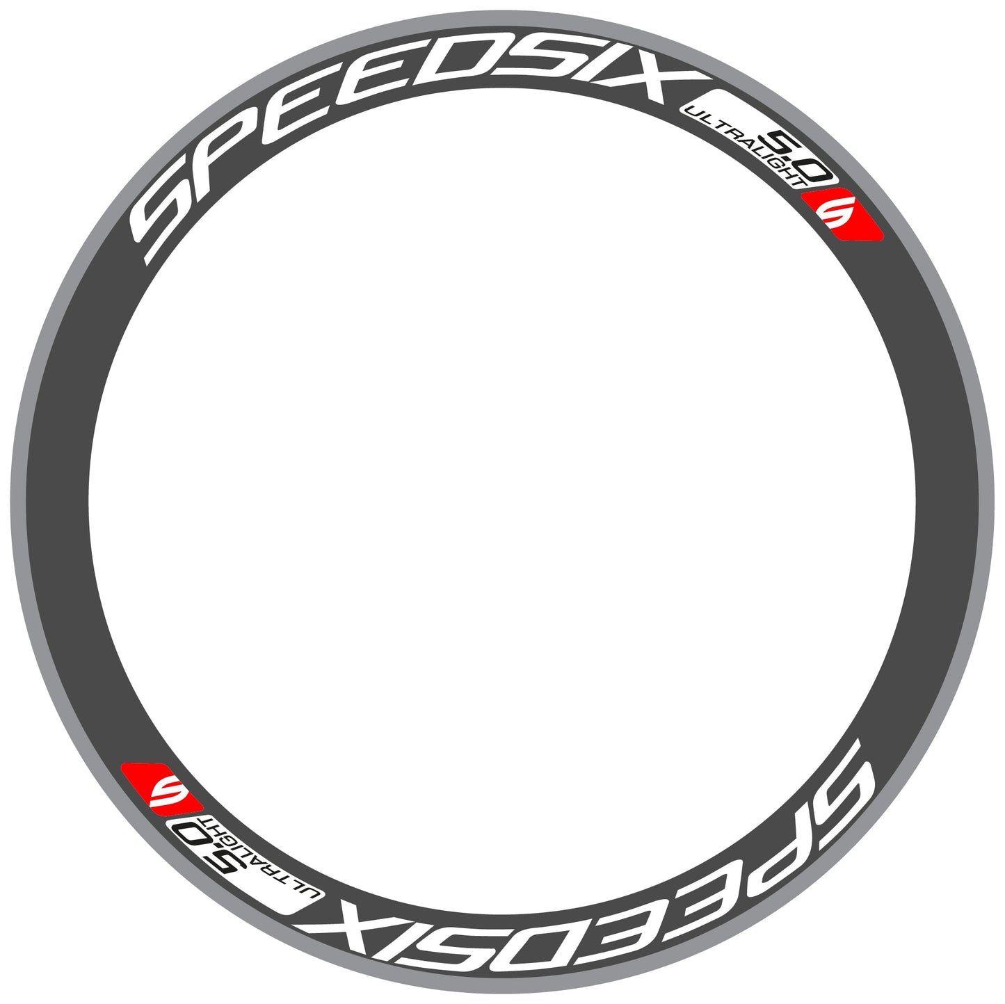 Autocollant Roues Route Speedsix Ultralight 5.0, Autocollant Vélo Vinyle