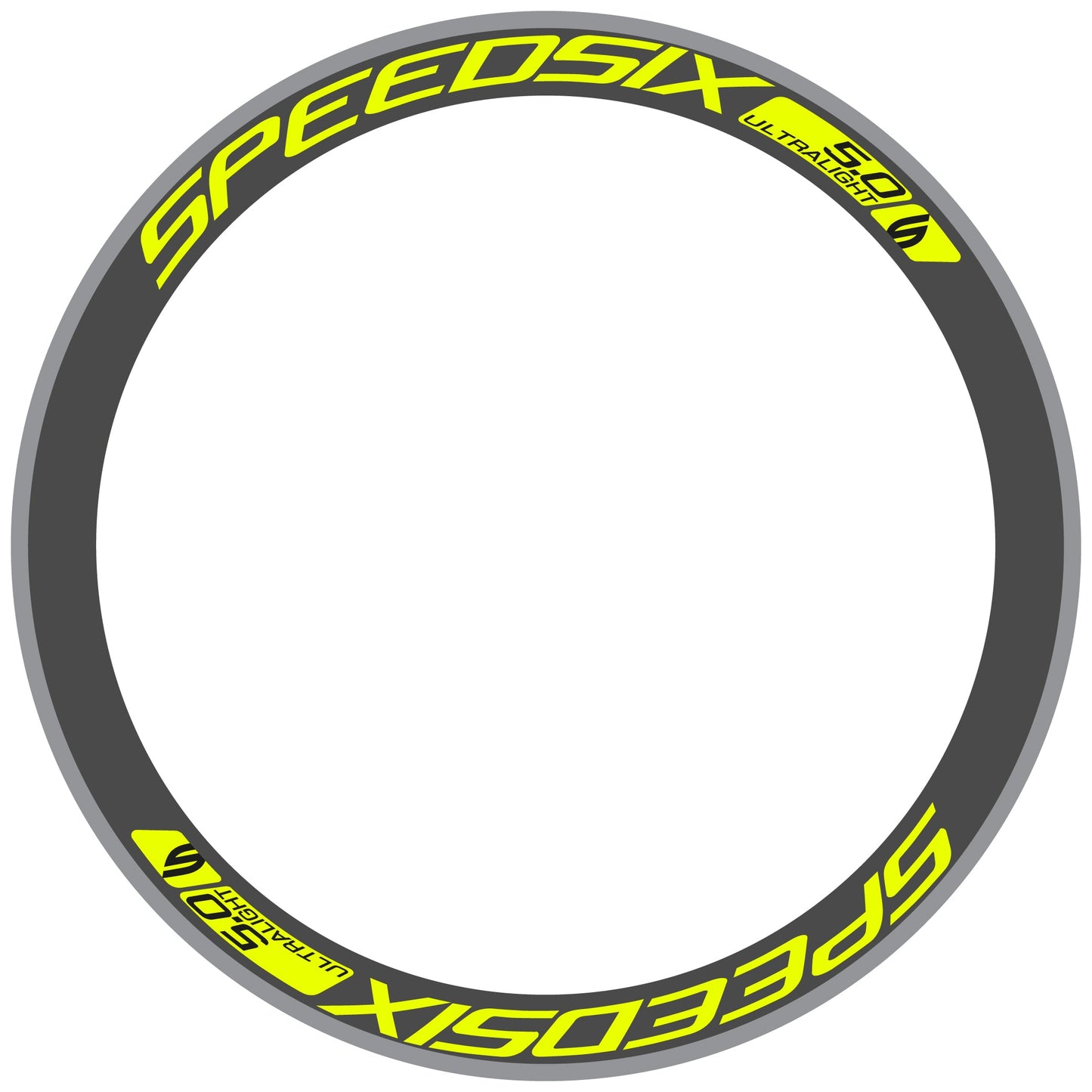 Autocollant Roues Route Speedsix Ultralight 5.0, Autocollant Vélo Vinyle