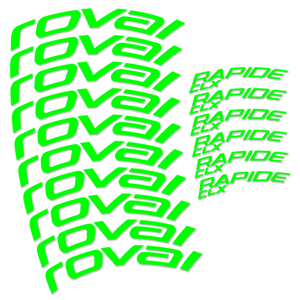 Autocollant Roval Rapide CLX 2, Roues Route 51+60mm, Autocollant Vélo vinyle