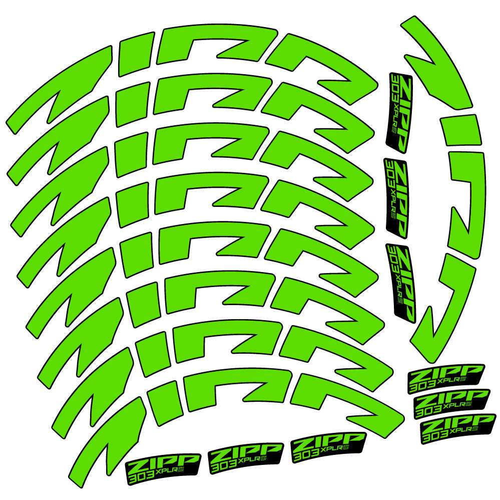 Autocollant Zipp 303 XPLR S, Roues Route 54mm, Autocollant Vélo vinyle