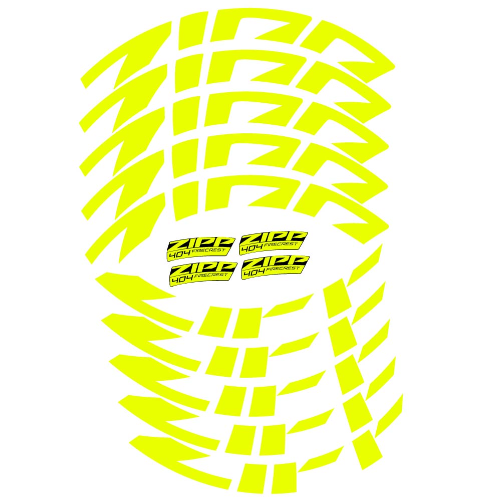 Autocollant Zipp 404 FireCrest Disc 2022, Roues Route 58mm, Autocollant Vélo vinyle