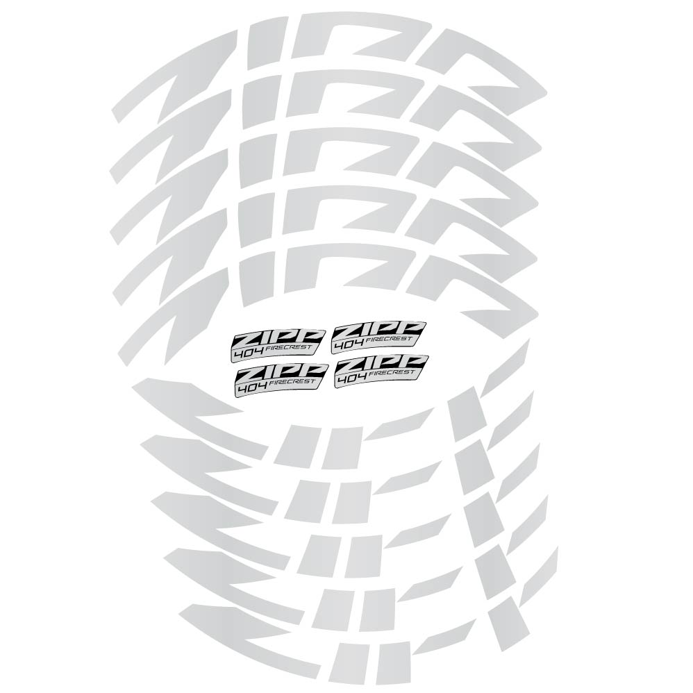 Autocollant Zipp 404 FireCrest Disc 2022, Roues Route 58mm, Autocollant Vélo vinyle
