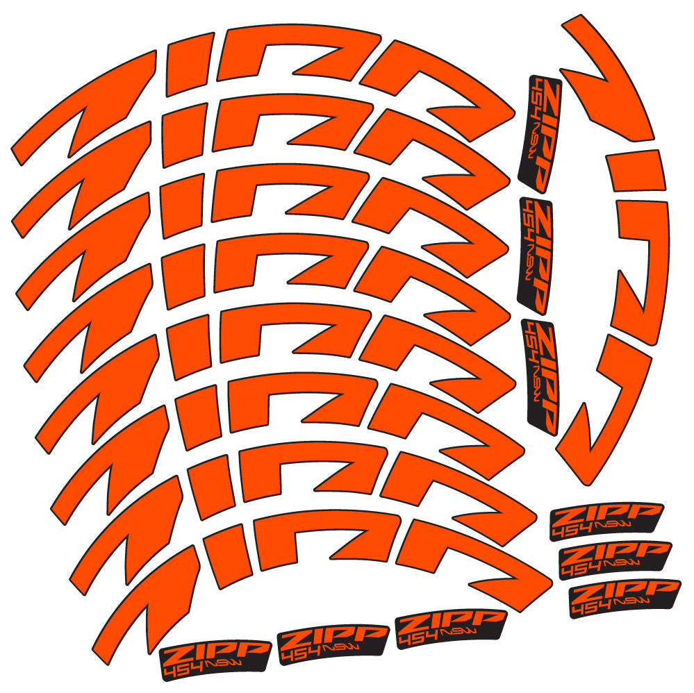 Autocollant Zipp 454 NSW, Roues Route 58mm, Autocollant Vélo vinyle