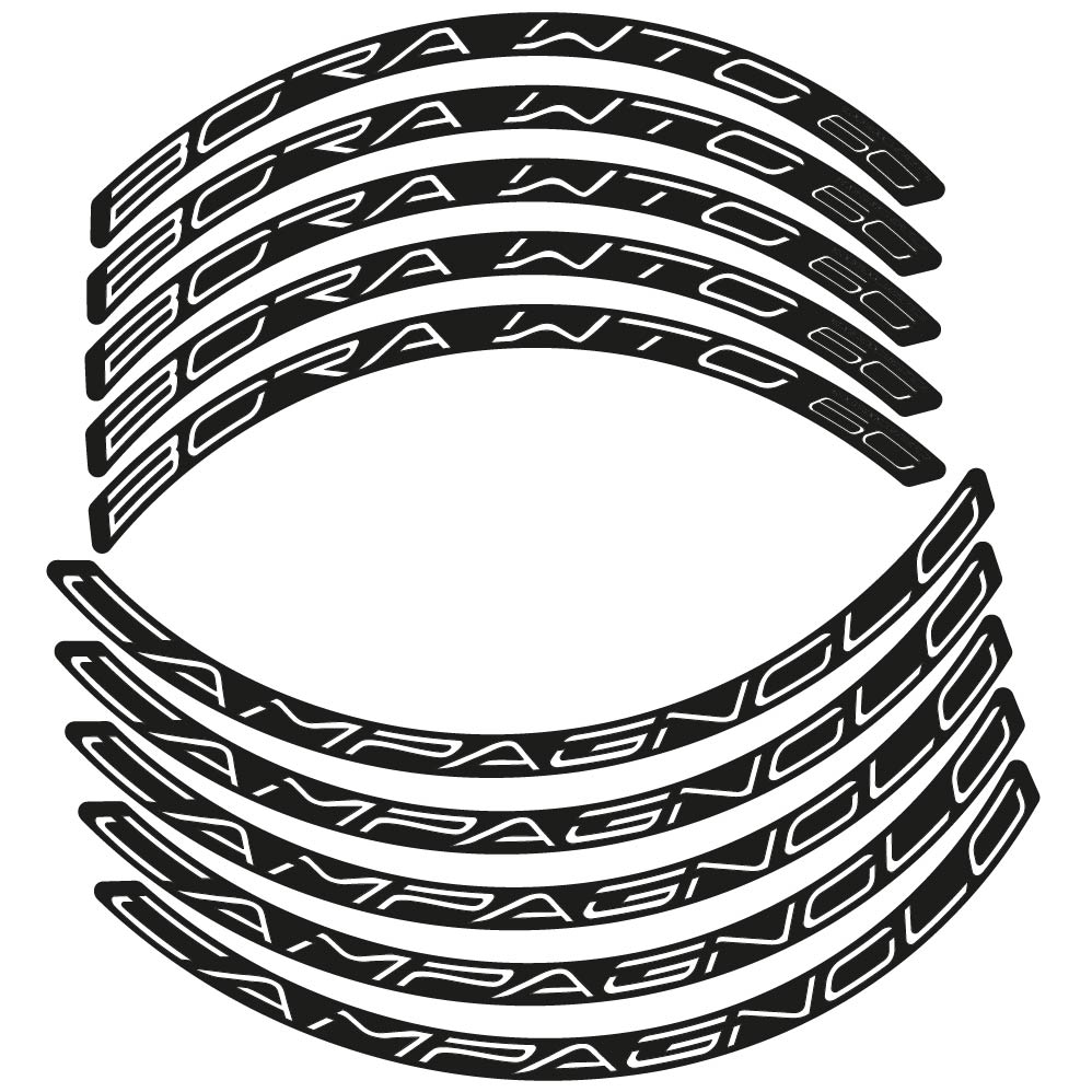 Autocollant Campagnolo Bora WTO 60, Roues Route 60mm, Autocollant Vélo vinyle