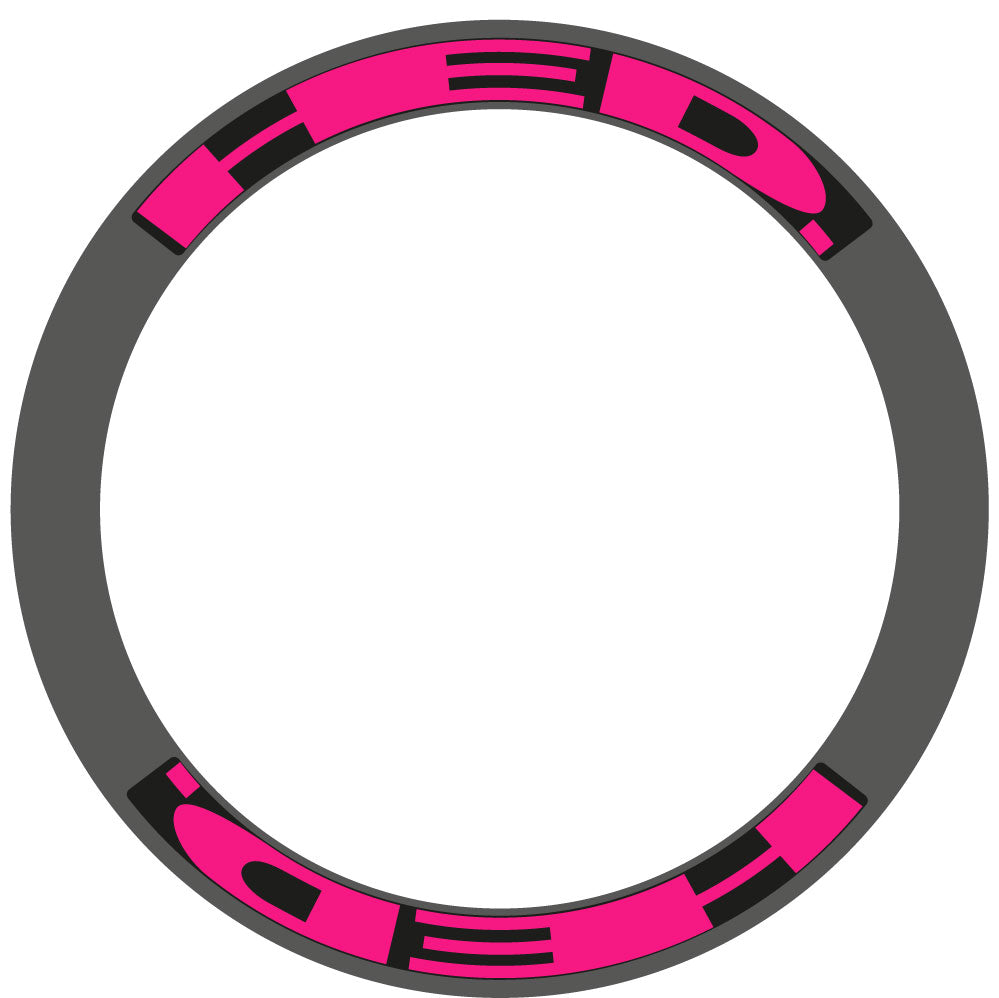 Autocollant Roues Route 60mm HED Vélo Vinyle