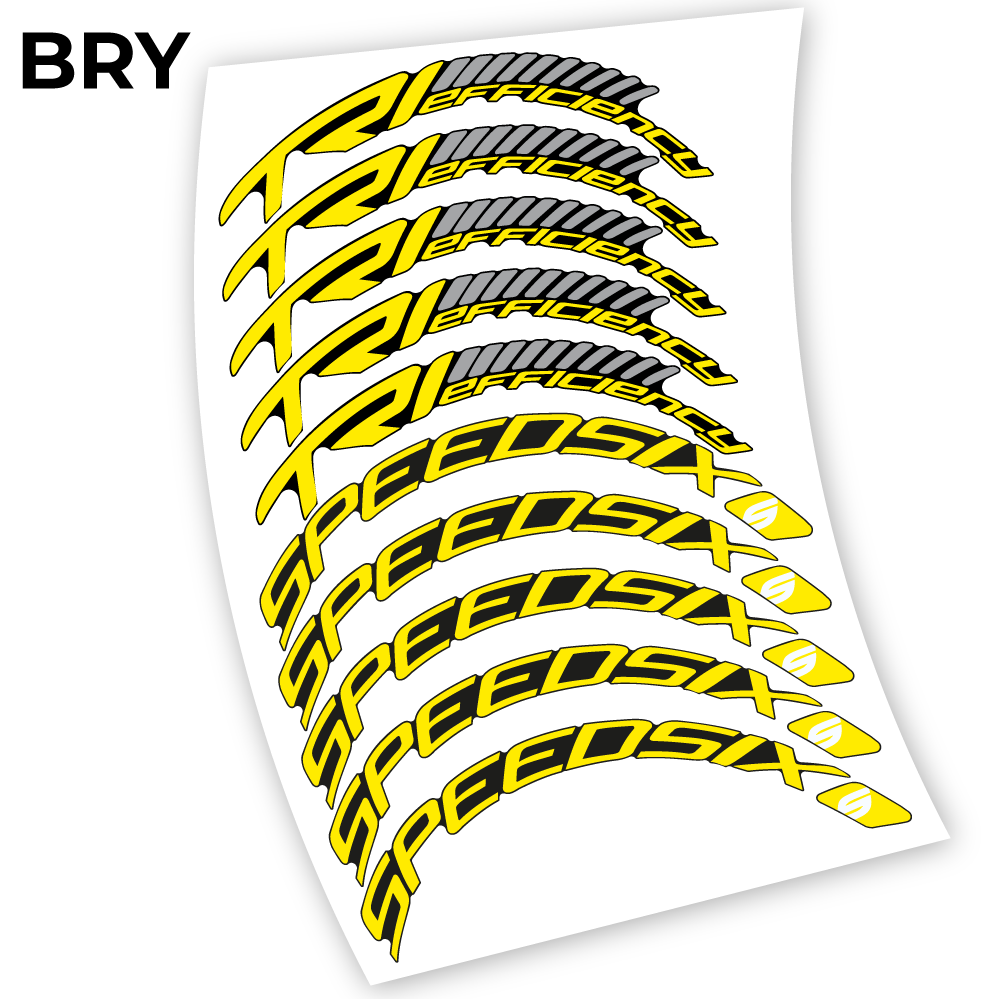 Autocollant, Speedsix TRI efficacité 60, autocollant Mountain Wheel Vélos Vinyle