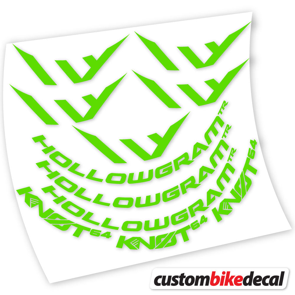 Autocollant Hollowgram Knot 64, Roues Route 64mm, autocollant vinyle