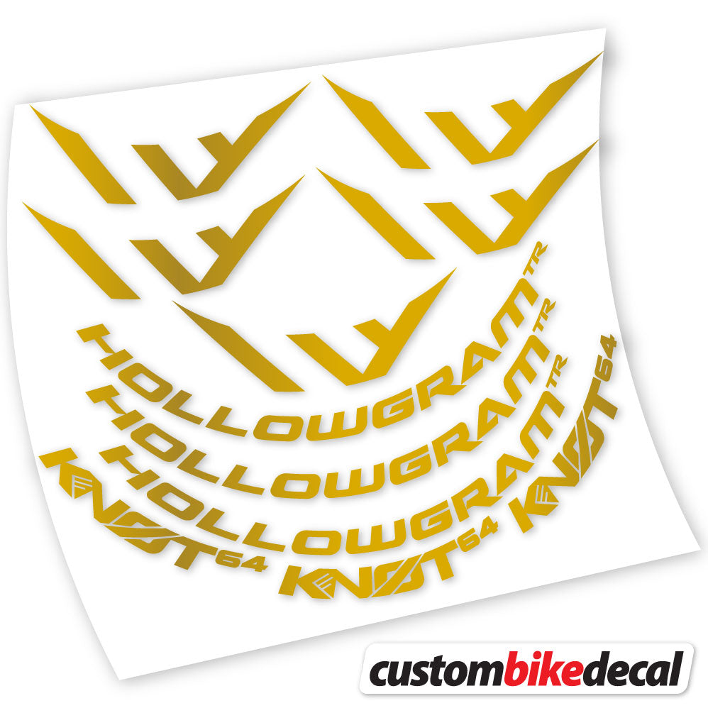 Autocollant Hollowgram Knot 64, Roues Route 64mm, autocollant vinyle