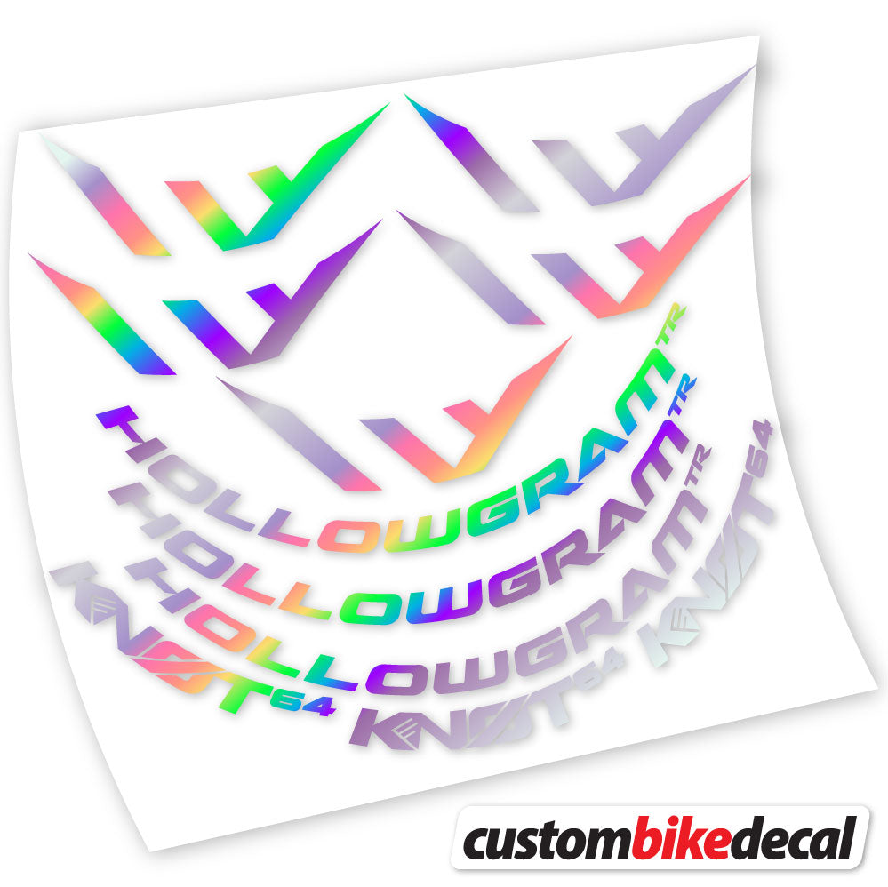 Autocollant Hollowgram Knot 64, Roues Route 64mm, autocollant vinyle