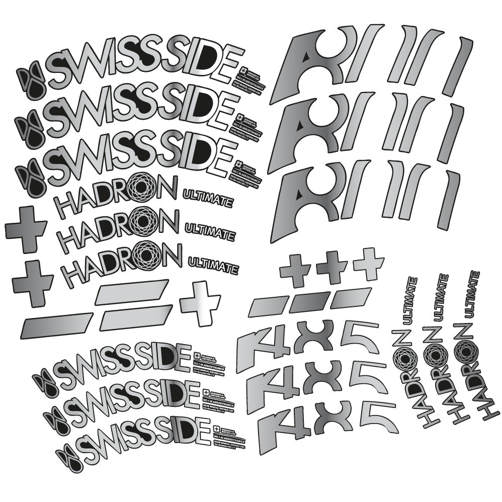 Autocollant SwissSide Hadron Ultimate 800/485, Roues Route 80+48.5mm, Autocollant Vélo vinyle