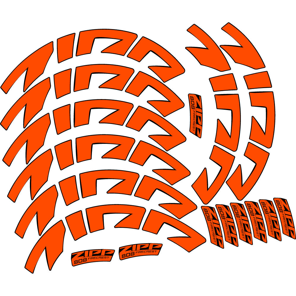 Autocollant Zipp 808 FC, Roues Route profil 88, Autocollant Vinyle