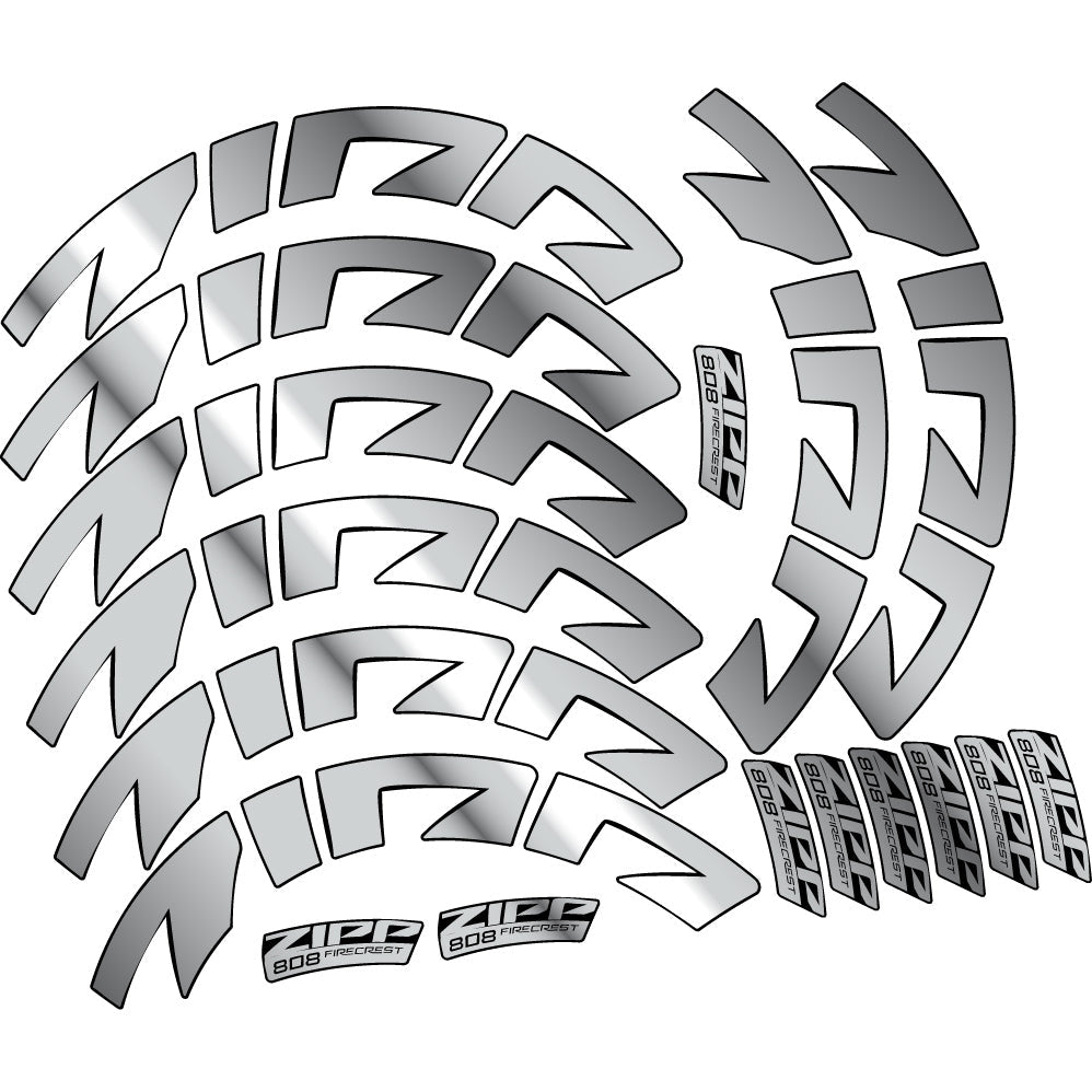 Autocollant Zipp 808 FC, Roues Route profil 88, Autocollant Vinyle
