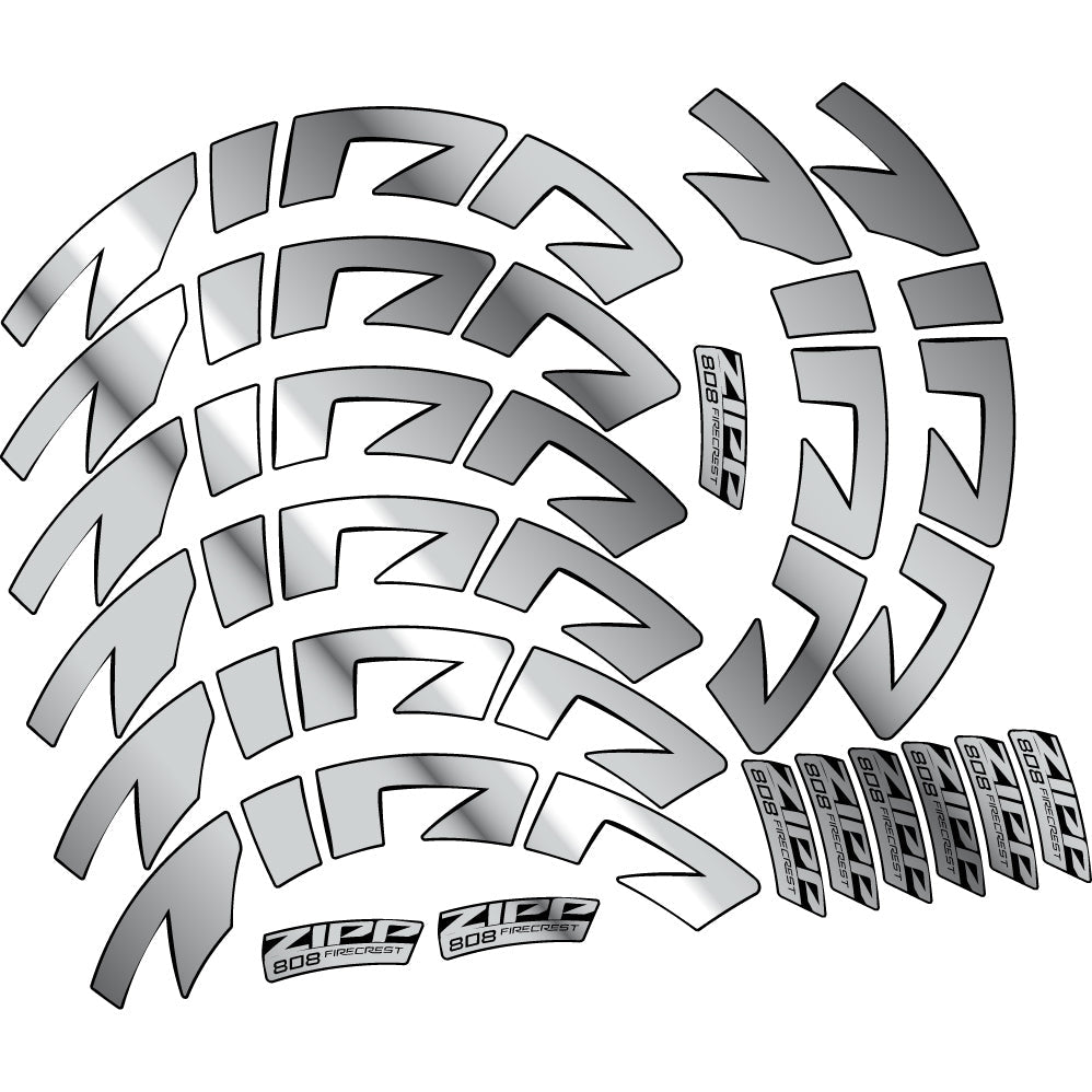 Autocollant Zipp 808 FC, Roues Route profil 88, Autocollant Vinyle