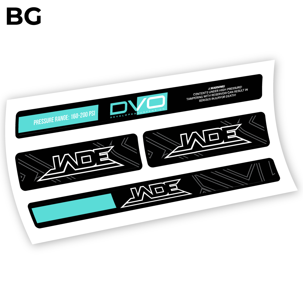 DVO Jade Coil 2019, autocollant Amortisseur Vinyle